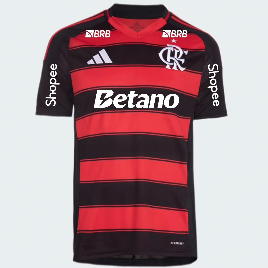 Camisa Mengão I 2025/26 Com Patrocínio Masculina