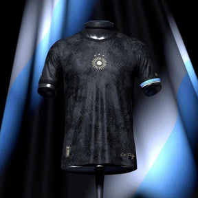 Camisa Argentina La Pulga Lionel Messi 10 Comma Football 2023/2024 Torcedor - Preta