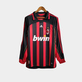 Camisa Retrô Milan 2006/07 Manga Longa Masculina