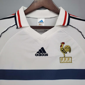 Camisa Retro França 1998 Adidas Masculina - Branca