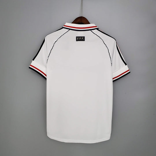Camisa Retro França 1998 Adidas Masculina - Branca