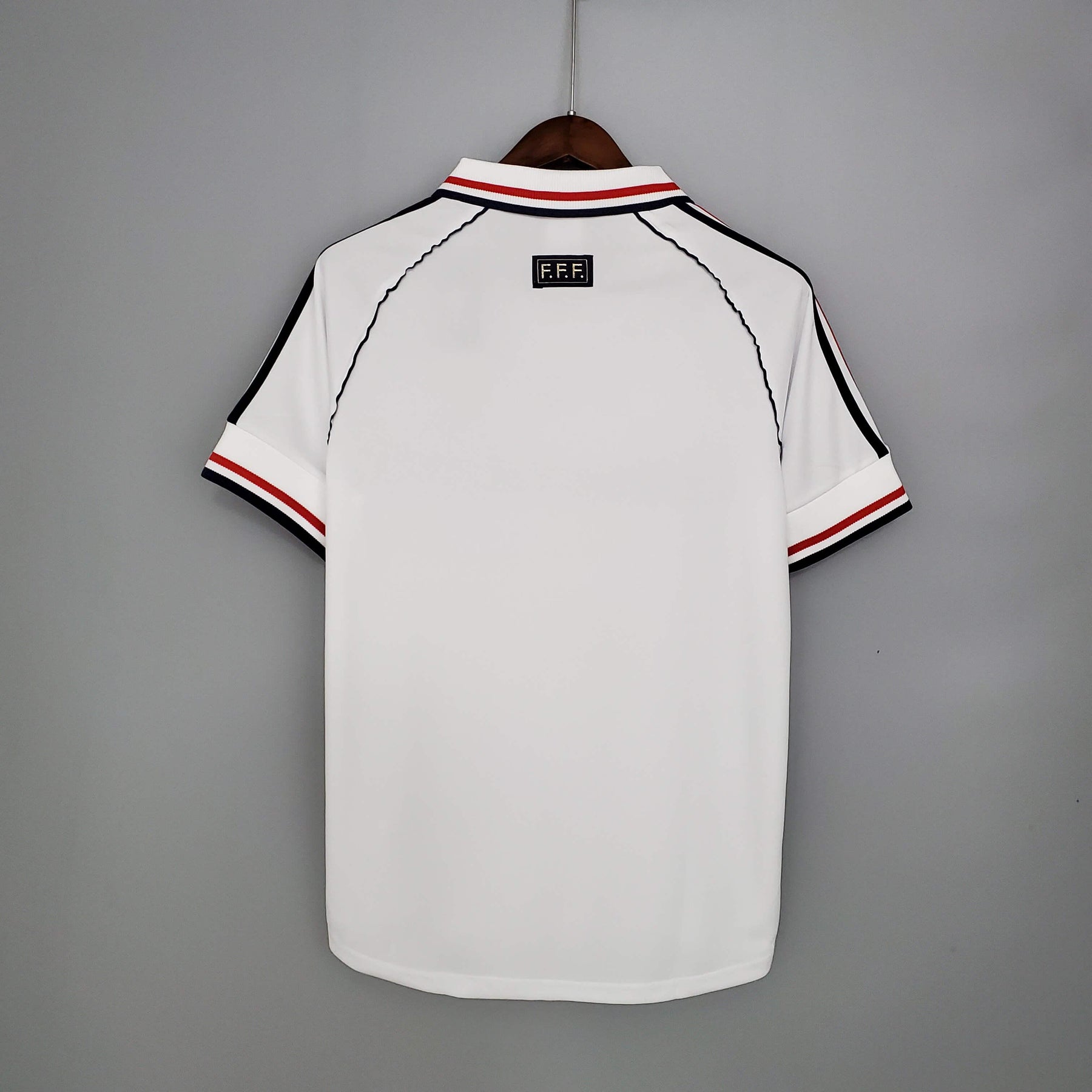 Camisa Retro França 1998 Adidas Masculina - Branca