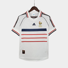 Camisa Retro França 1998 Adidas Masculina - Branca