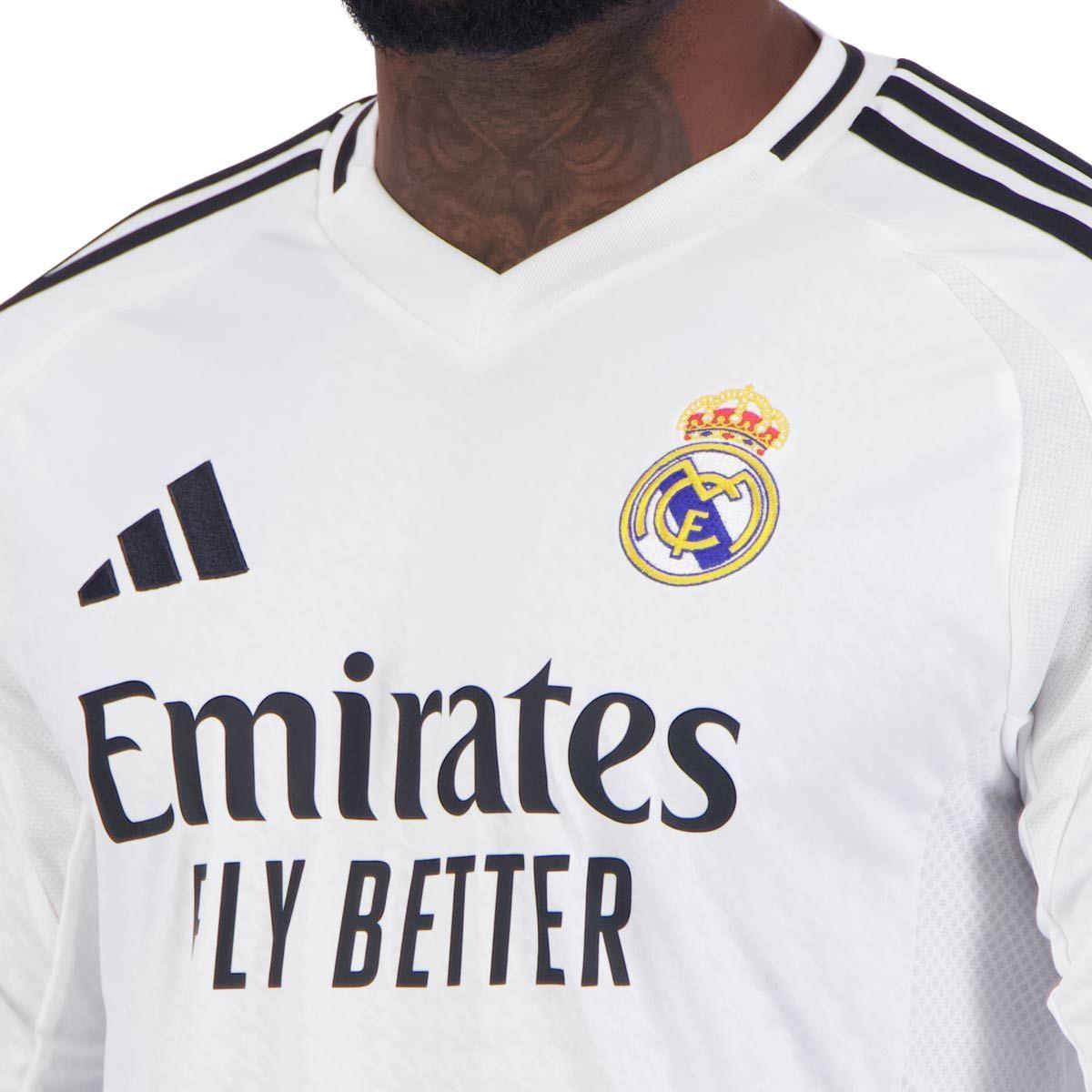 Camisa Real Madrid I 2024/25 Manga Longa Adidas