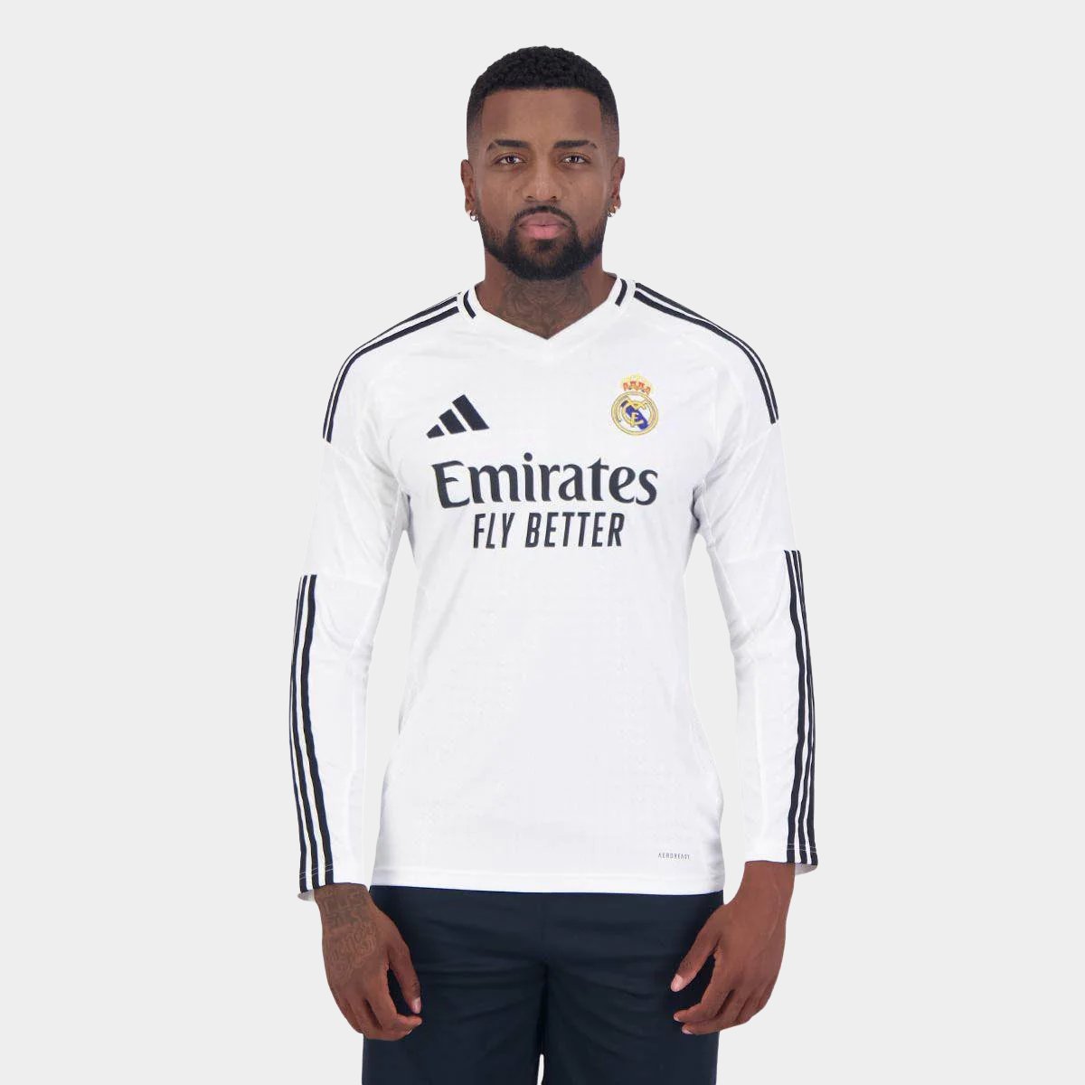 Camisa Real Madrid I 2024/25 Manga Longa Adidas