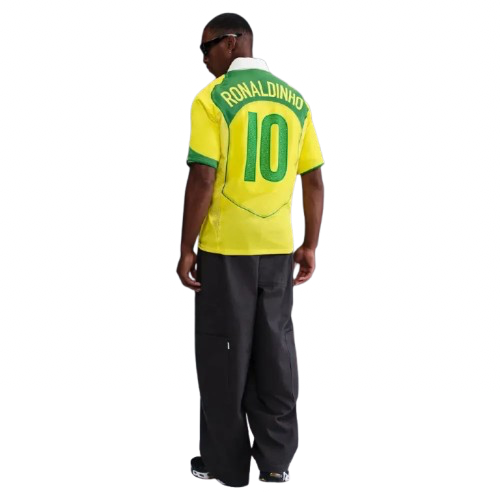 Camisa Brasil Nike Reedição Total 90 Ronaldinho Masculina
