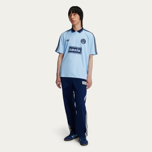 Oasis x adidas Camiseta Jersey Tour Jacquard Clear Sky Azul