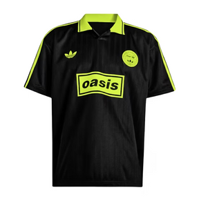 Camisa Adidas x Oasis Jacquard Tour 25' Black and Green