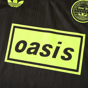 Camisa Adidas x Oasis Jacquard Tour 25' Black and Green