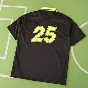 Camisa Adidas x Oasis Jacquard Tour 25' Black and Green