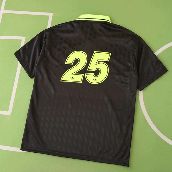 Camisa Adidas x Oasis Jacquard Tour 25' Black and Green