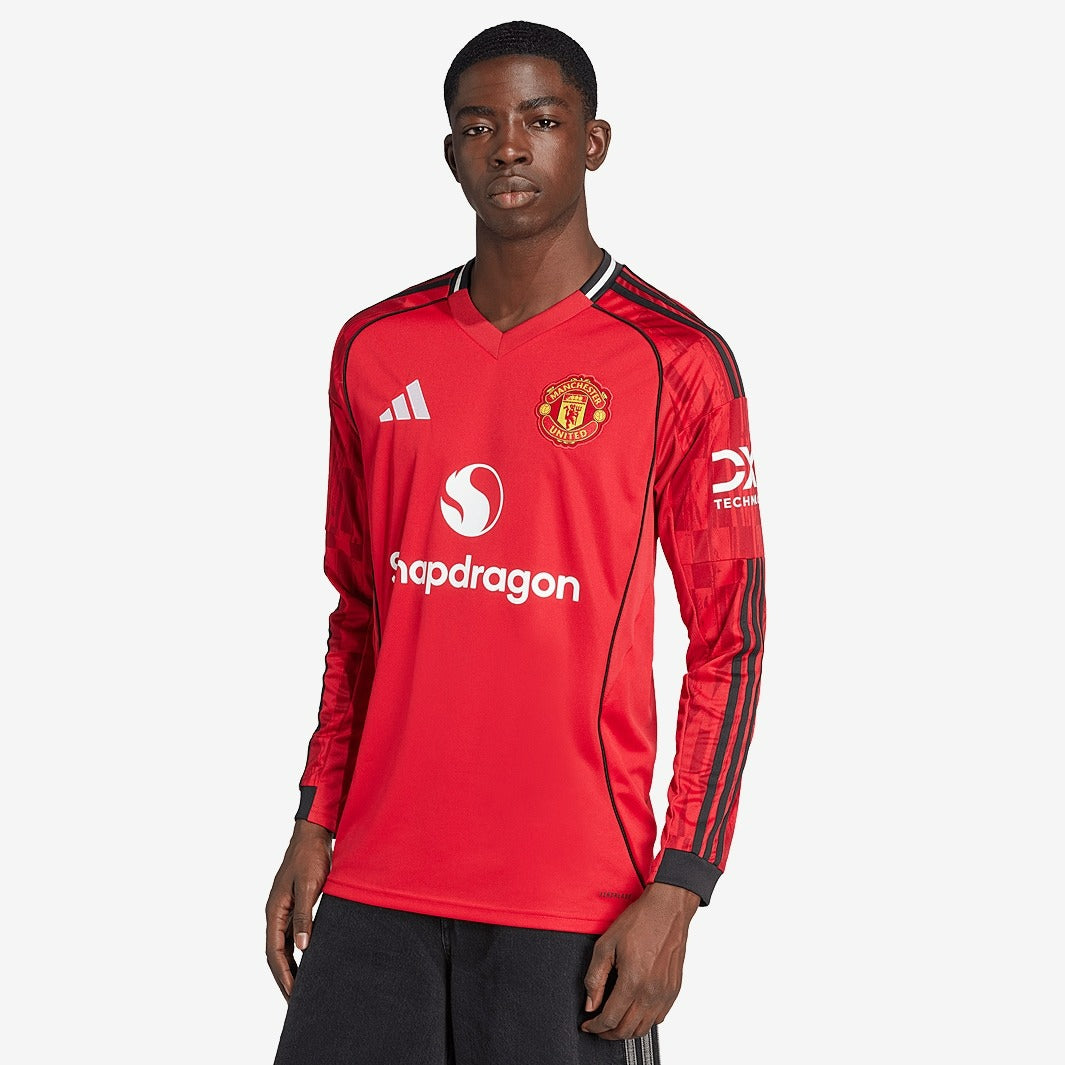 Camisa Manchester United I 2025/26 Manga Longa