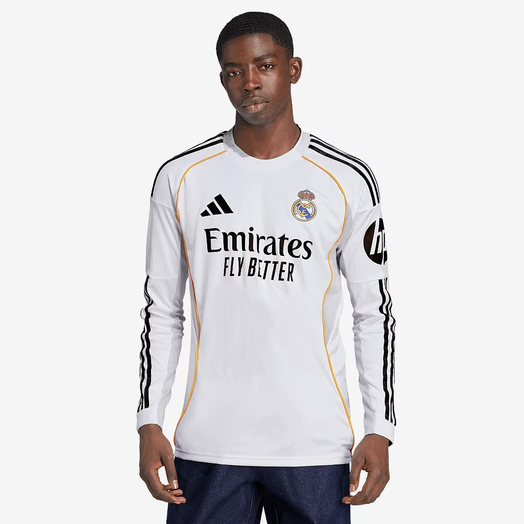 Camisa Real Madrid I 2025/26 Manga Longa