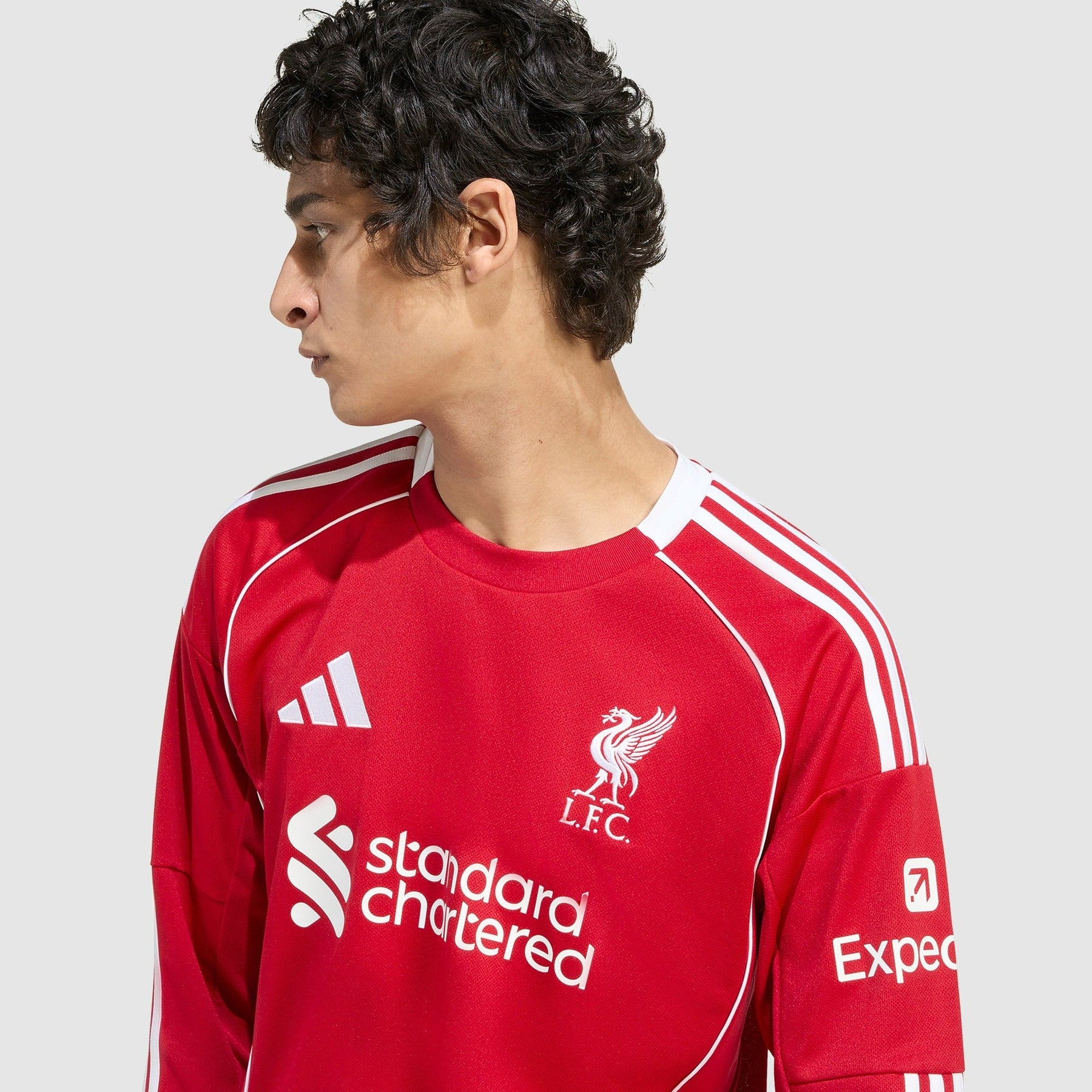 Camisa Liverpool I 2025/26 Manga Longa