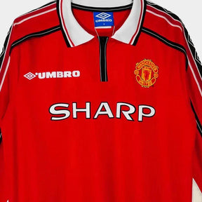 Camisa Manga Longa Manchester United Retrô 1998/1999 Masculina