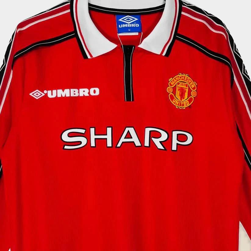Camisa Manga Longa Manchester United Retrô 1998/1999 Masculina