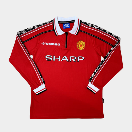 Camisa Manga Longa Manchester United Retrô 1998/1999 Masculina