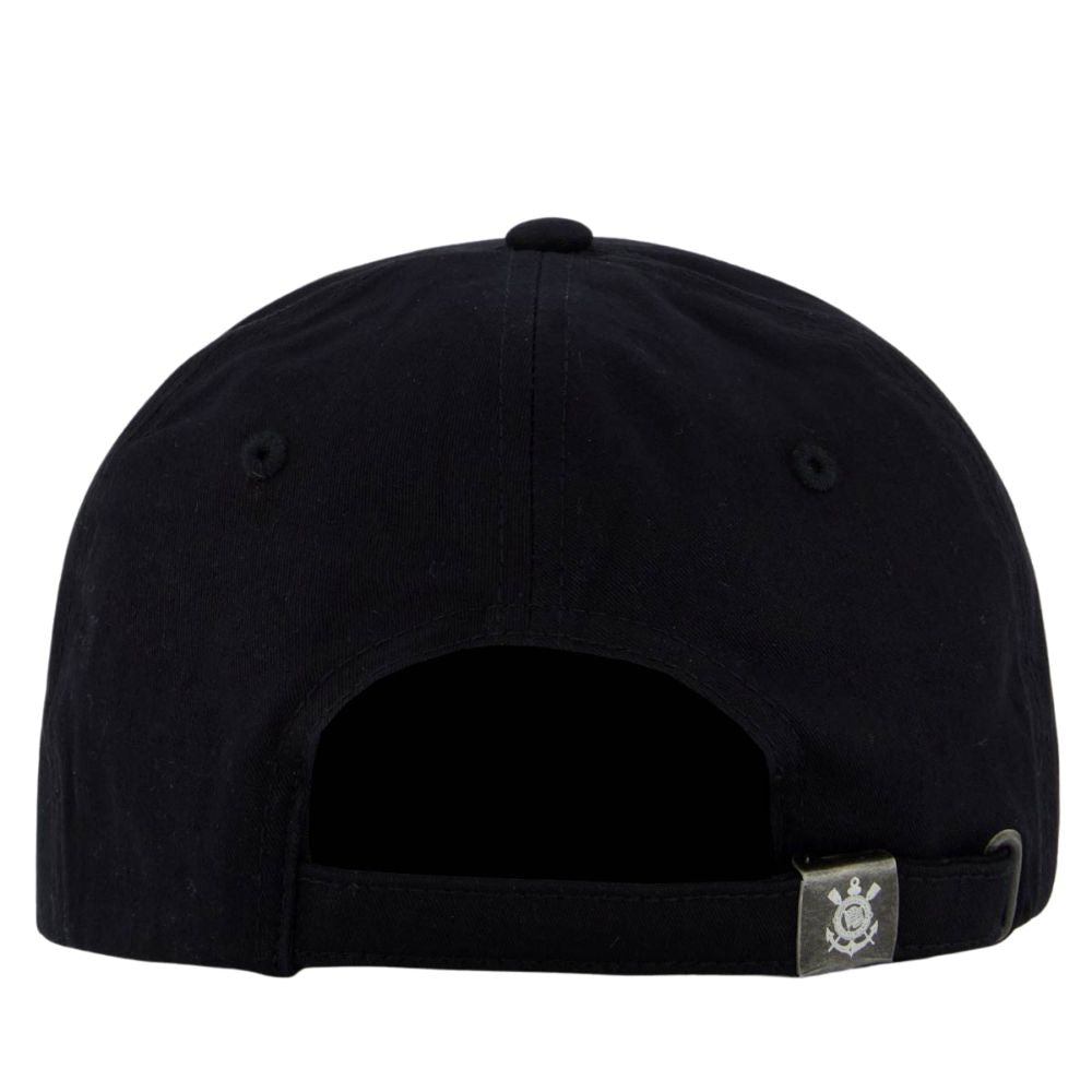 Boné Corinthians Escudo Preto e Branco