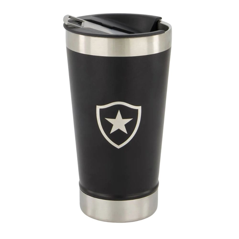 Copo Térmico Botafogo C/Abridor 473ml Preto