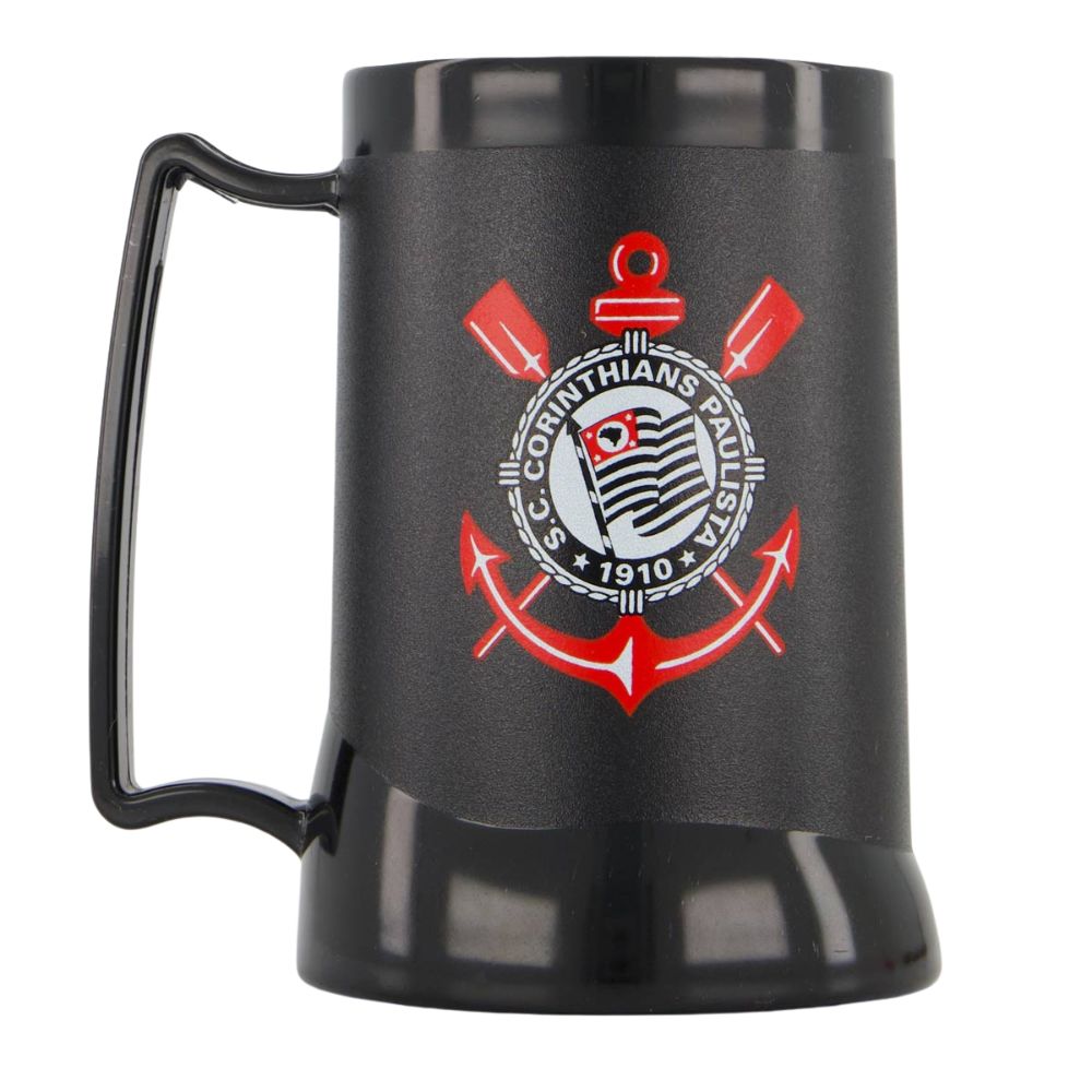 Caneca Gel Corinthians Escudo Fumê