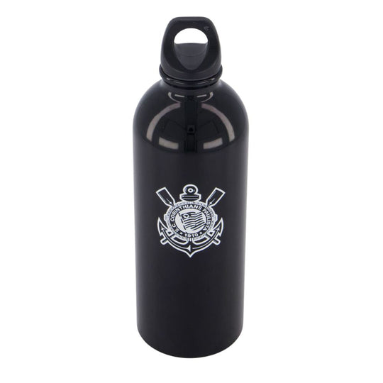 Garrafa Corinthians Metal Preta