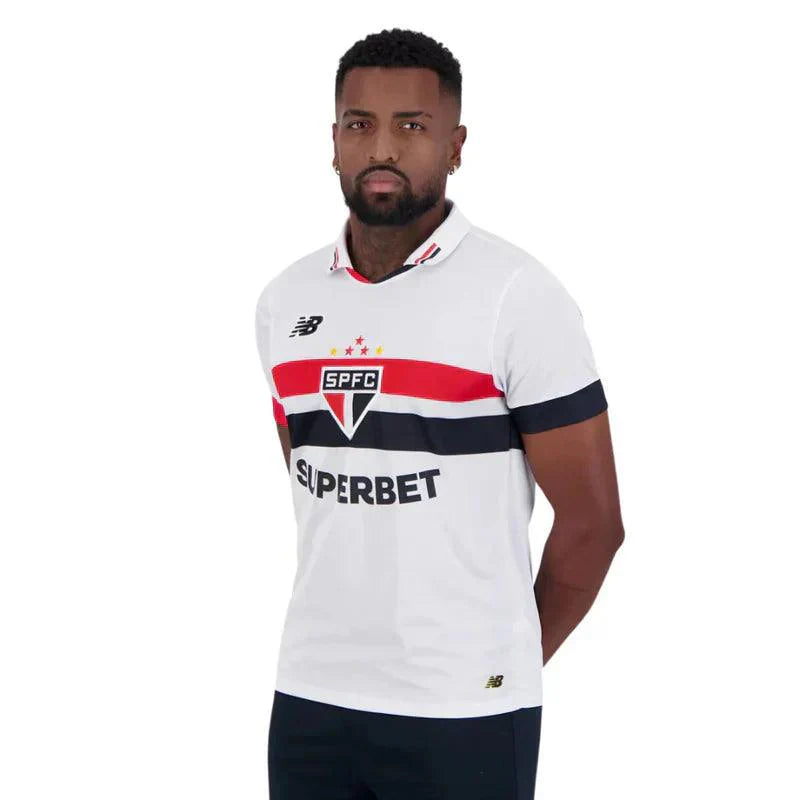 Camisa São Paulo I 2024/25 Todos Patrocínios Masculina
